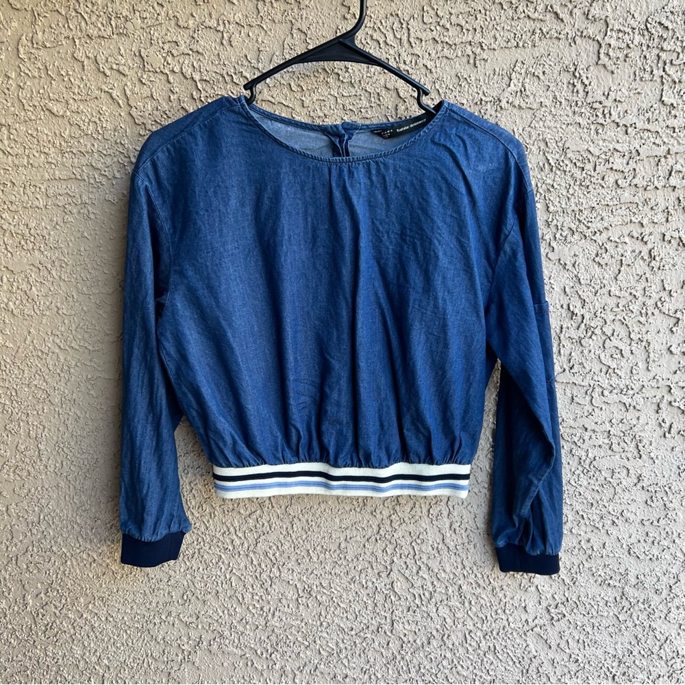 Zara denim top
